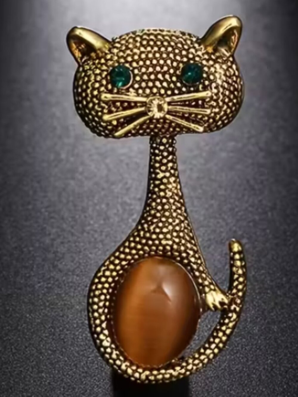 Vintage Style Cat Brooch Pin